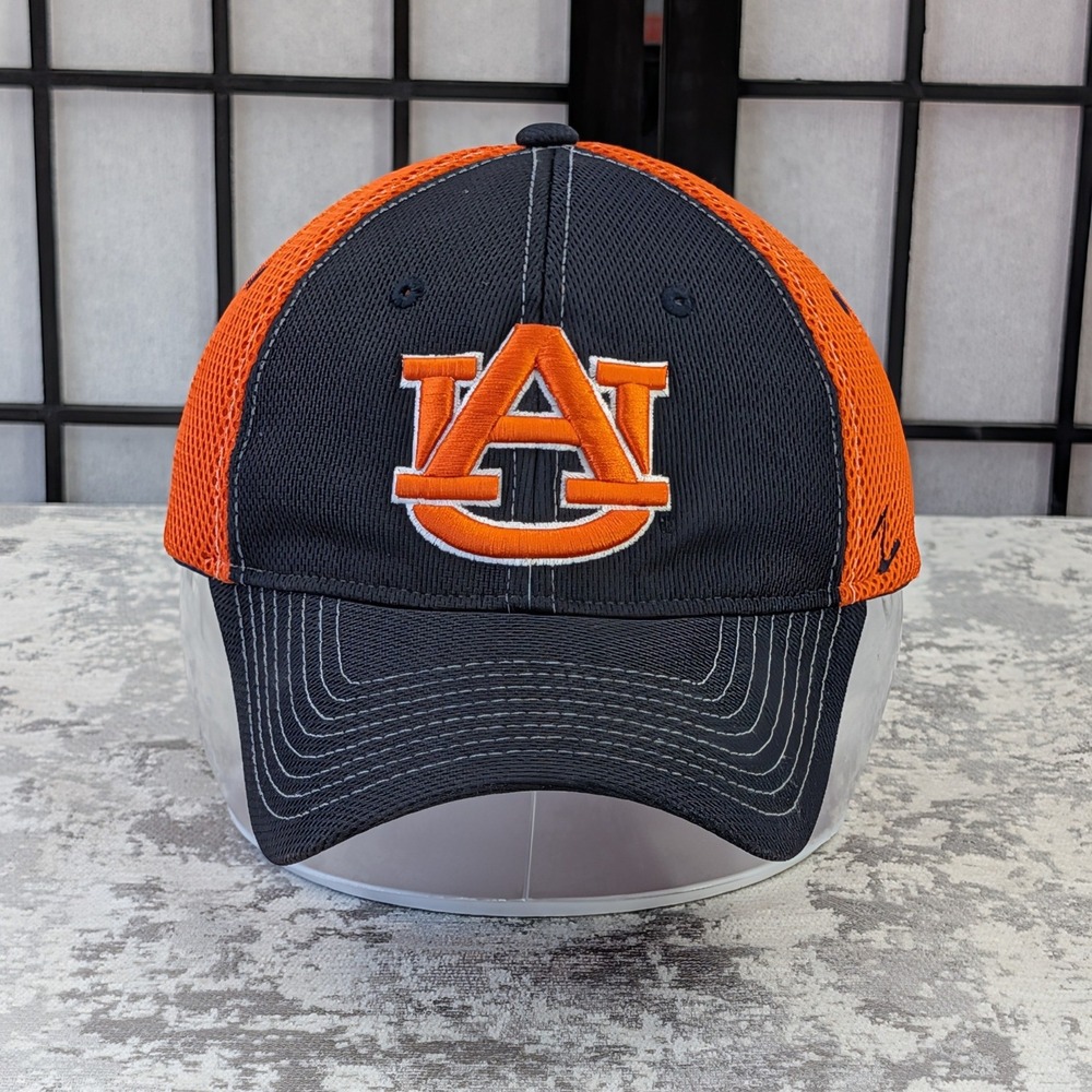 Zephyr Auburn Tigers Mesh‎ Flex Fit Baseball Cap Hat Men XL Orange Navy